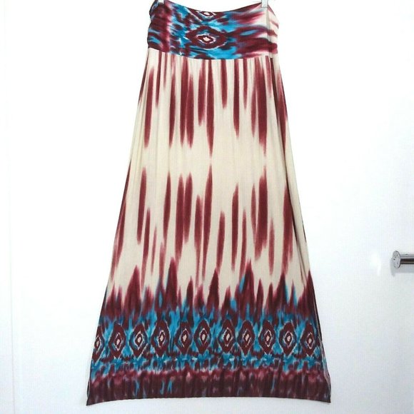 ☆☆SOLD☆☆ Vanity Boho Style Strapless Maxi Dress - Picture 2 of 8